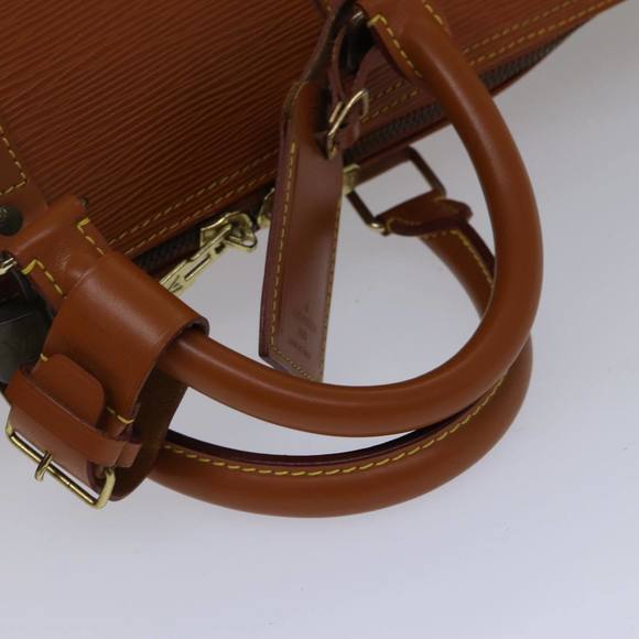 LOUIS VUITTON Epi Keepall 60 Boston Bag Brown Zipangu Gold M42948 LV Auth ki4860 - Picture 7 of 16
